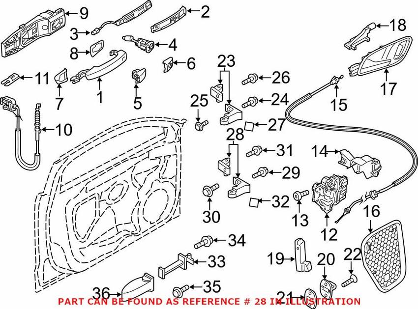 Audi Door Hinge 8V0831402